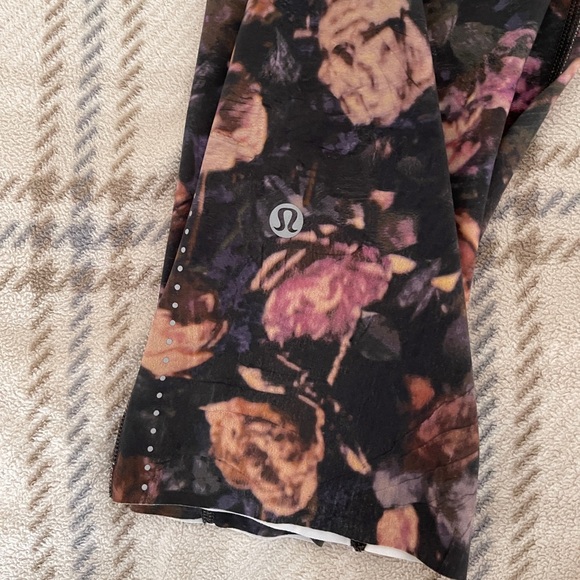 Lululemon Fast & Free Crop II *Nulux 19" Size 6 Frosted Rose Multi - Picture 6 of 10